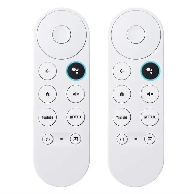 Main image of 2 Pack G9N9N New Replacement Google Chromecast TV Voice Smart Remote Control, Compatible with Google Chromecast 4k, Google TV Streamer 4K(Only Compatible with Snow Chromecast Google)