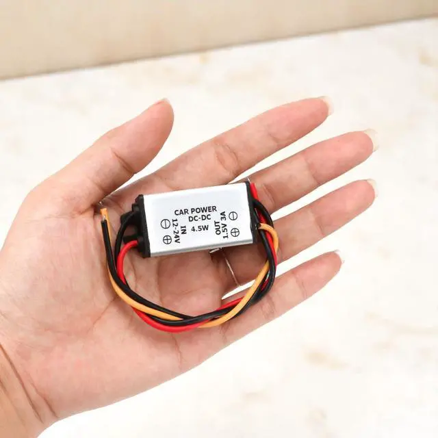 Alt view image 5 of 6 - 24V-12V to 1.5V 3A Car Power Voltage Converters, Step Down Module 12V to 1.5V 3A Output 13cm Cable 4.5W Regulator Buck Converters Power Supplies