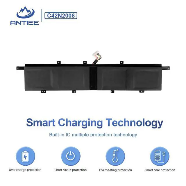 Alt view image 5 of 7 - C42N2008 92Wh Laptop Battery for ASUS ZenBook Pro Duo 15 OLED UX582 UX582L | UX582LR XS74T UX582LR-BP1979R UX582LR-H2002R UX582LR-H2002TS H2003R UX582LR-H2017T H2025R UX582LR-XS94T 15.48V