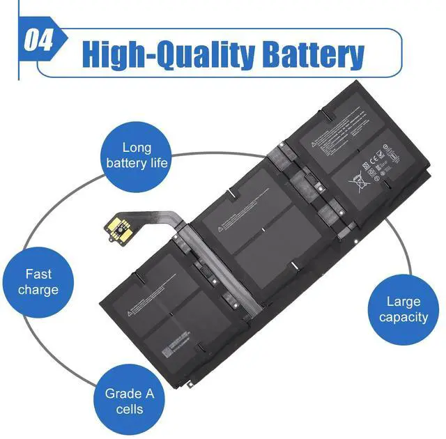Alt view image 5 of 6 - G3HTA057H Battery Replacement for Microsoft Surface Laptop 3 1872 1873 15'' G3HTA058H 7.58V 45.8Wh 6041mAh(Not fit for 13.5 inch Laptop)