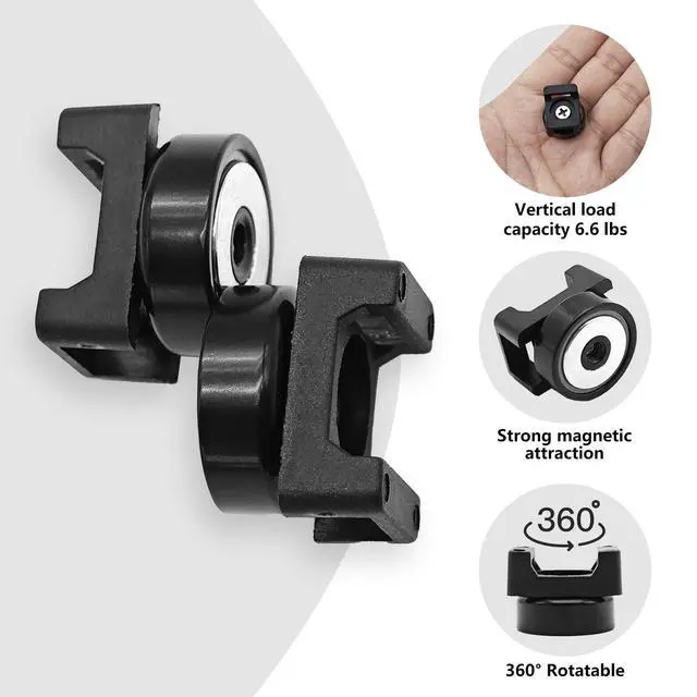 Alt view image 3 of 7 - 20Pcs Magnetic Zip Tie Base 100 Nylon Cable Ties 22mm Office Cable Organizer
