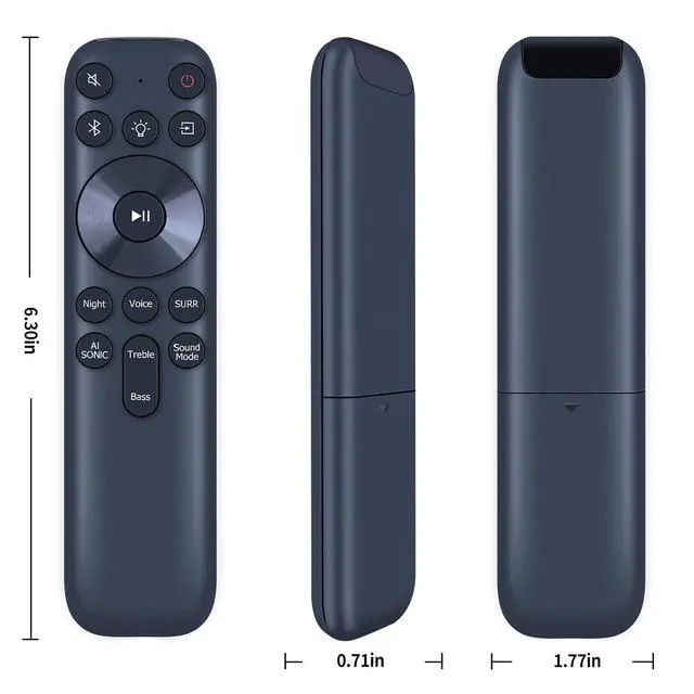 Alt view image 7 of 7 - New Soundbar Remote Control fit for TCL S45H S Class 2.0 Channel S55H S Class 2.1 Channel Sound Bar with Dolby Atmos