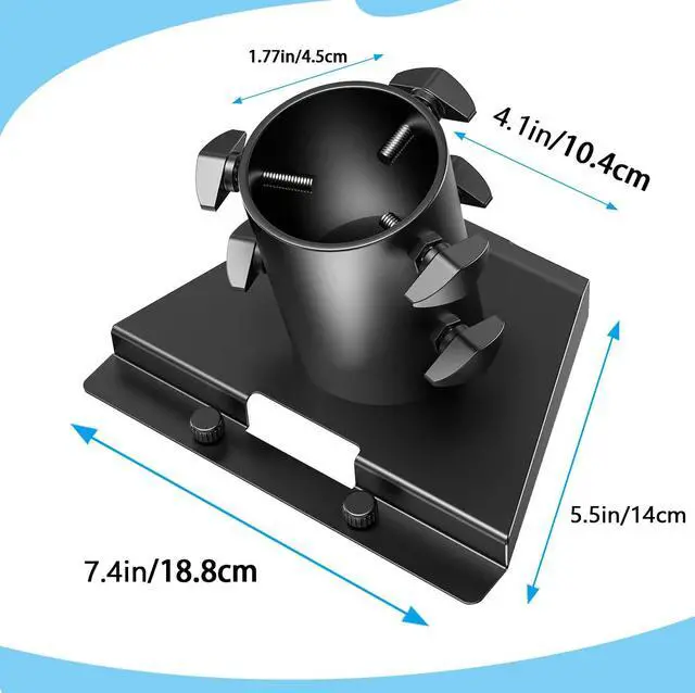 Alt view image 2 of 7 - Starlink Gen 3 Pipe Adapter & Pole Mount, Universal Mounting Kit for Starlink Standard Dish V3, Fits 1.12.1 in (2854 mm) Masts, Heavy-Duty Outdoor Starlink Gen 3 Mount