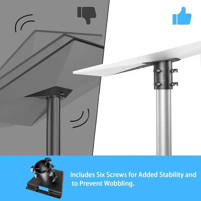 Alt view image 4 of 7 - Starlink Gen 3 Pipe Adapter & Pole Mount, Universal Mounting Kit for Starlink Standard Dish V3, Fits 1.12.1 in (2854 mm) Masts, Heavy-Duty Outdoor Starlink Gen 3 Mount