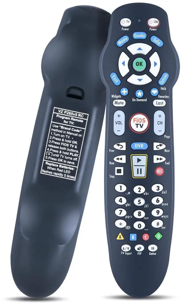 Main image of Universal Replacement Remote for Verision Fios VZ P265v4 P265v5 RC TV STB
