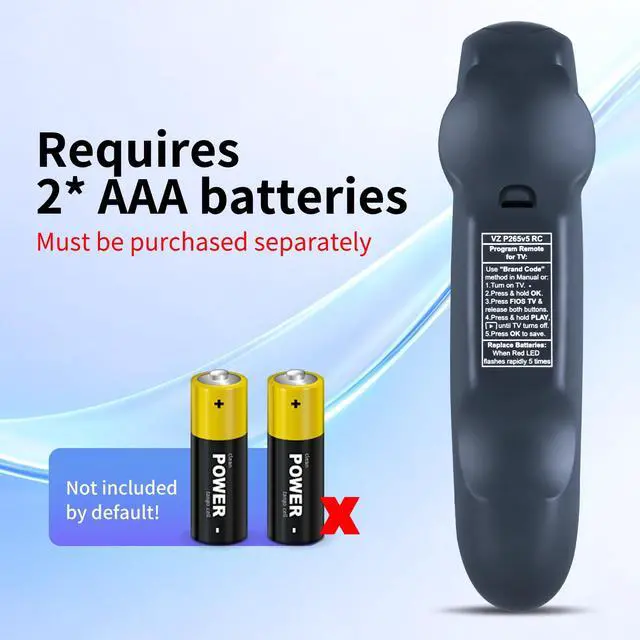Alt view image 6 of 7 - Universal Replacement Remote for Verision Fios VZ P265v4 P265v5 RC TV STB