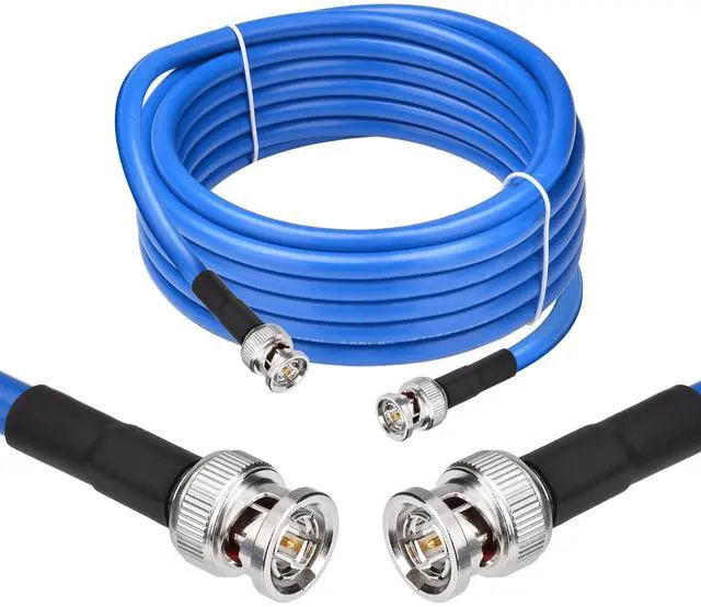 Main image of 12G SDI Cable 15FT BNC Male to Male Video Coaxial Cable RG6 Coaxial Cable 75 Ohm Ultra Low Loss for 8K 4K 6G-SDI 3G Video Security Camera SDI Converter(Straight1 Pcs)