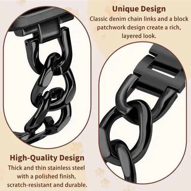 Alt view image 2 of 7 - 22mm Band for Amazfit Cheetah 2 Ultra, Women's Metal | Women's Metal Skeleton Chain Link Replacement Strap for Amazfit Balance Ultra/3/2/Active Max/Bip 6/5/GTR 4/3 Pro