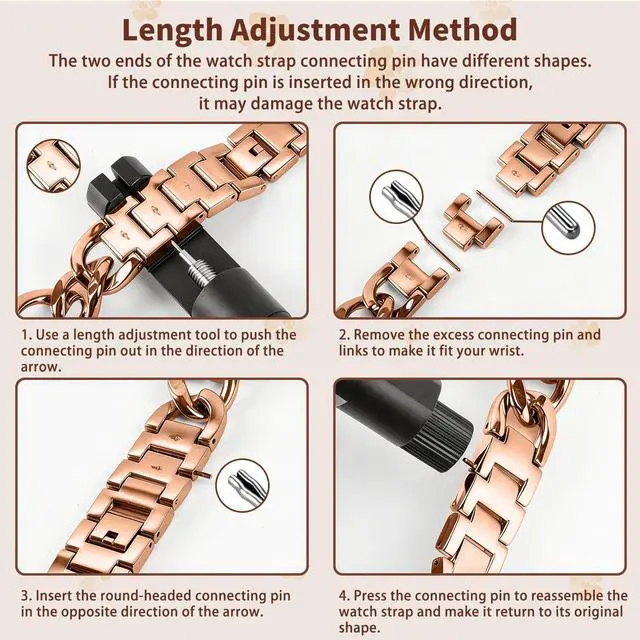 Alt view image 6 of 7 - 22mm Band for Amazfit Cheetah 2 Ultra, Women's Metal | Women's Metal Skeleton Chain Link Replacement Strap for Amazfit Balance Ultra/3/2/Active Max/Bip 6/5/GTR 4/3 Pro