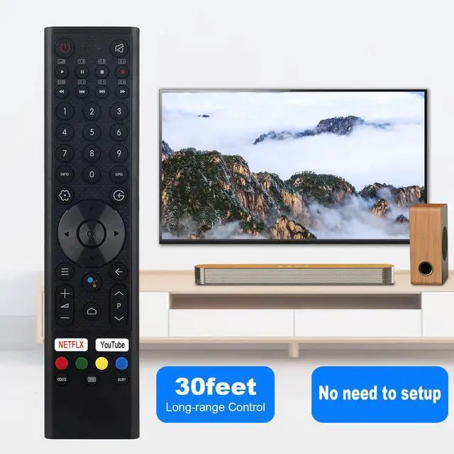 Alt view image 6 of 7 - Replace Voice Remote Control fit for Sansui Smart TV ES43S1A ES55S1A | SMX65E1UAD SMX50F3UAD SMX58F3UAD