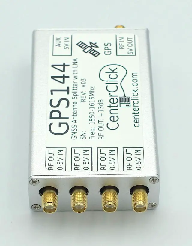 Alt view image 2 of 4 - GPS14x GPS/GNSS 4-Way Splitter for Powered Antennas (GPS144)