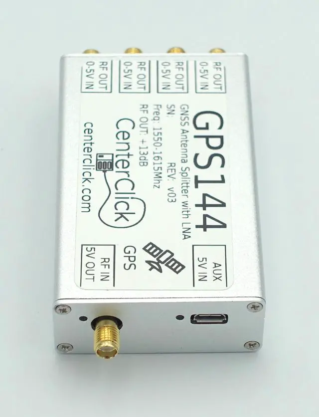 Alt view image 3 of 4 - GPS14x GPS/GNSS 4-Way Splitter for Powered Antennas (GPS144)