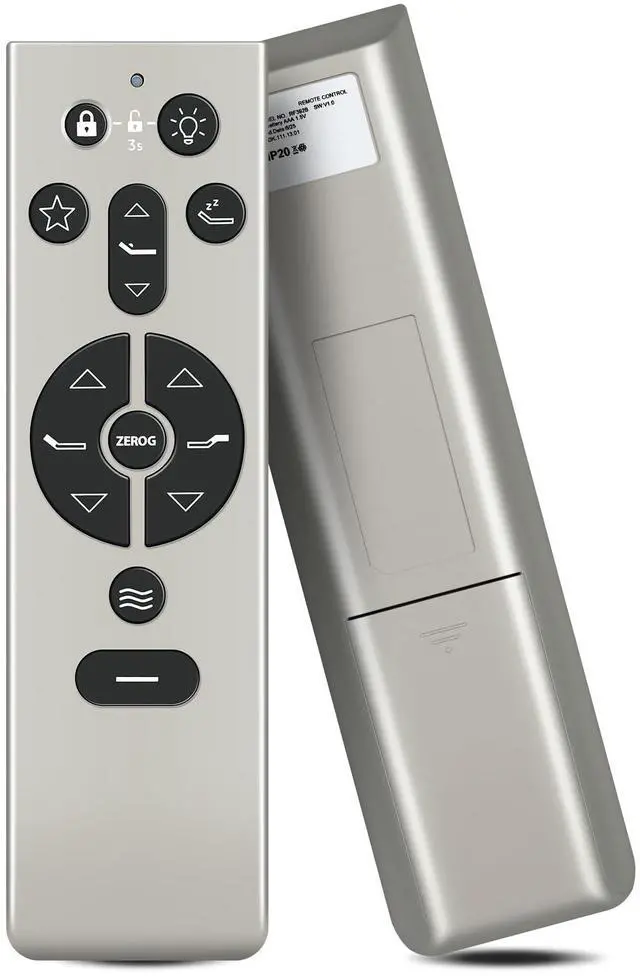 Main image of Replacement Remote Control for TEMPUR Ergo, Tempur-Pedic, KEESON Adjustable Bed, RF396B JLDK.111.13.01