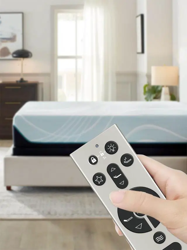 Alt view image 5 of 7 - Replacement Remote Control for TEMPUR Ergo, Tempur-Pedic, KEESON Adjustable Bed, RF396B JLDK.111.13.01