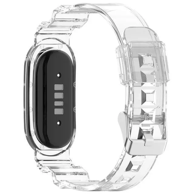 Alt view image 3 of 7 - Silicone Band Compatible with Google Fitbit Air, Replacement Sport Strap, Soft Translucent Watch Band with Secure Metal Buckle, Adjustable Lightweight Wristband for Men Women, Band Only
