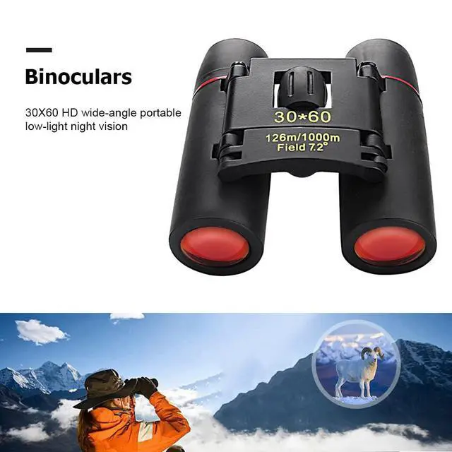 Alt view image 4 of 7 - Mini Compact Binoculars for Adults Kids, Mini Pocket Folding Binoculars with Clear Low Light Vision, Lightweight Waterproof Binocular for Bird Watching Outdoor Hunting Travel Sightseeing