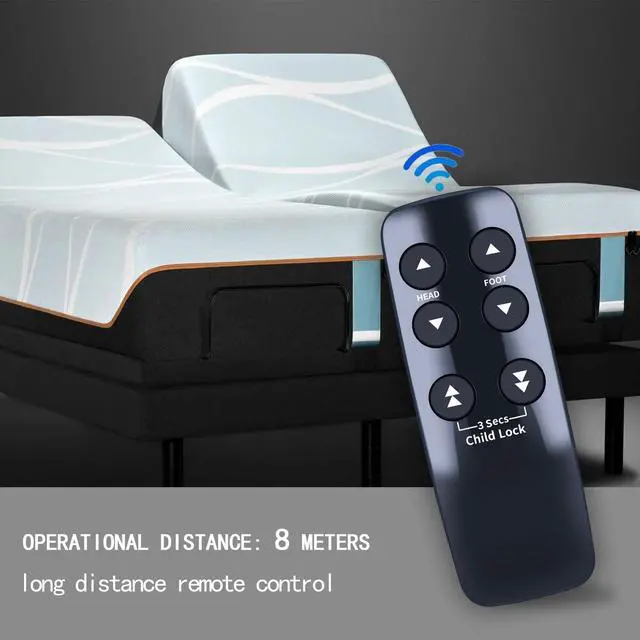 Alt view image 2 of 7 - Remote Control for Serta Motion Slim/Beautyrest/Linak HC12BL0011-02 HC10BL/T-120 Adjustable Bed Base