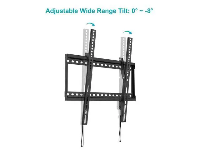 Alt view image 3 of 6 - Essential Tilt TV Wall Mount Bracket Low Profile for 23" to 55" TVs up to 77lbs, Max VESA 400x400, UL Certified