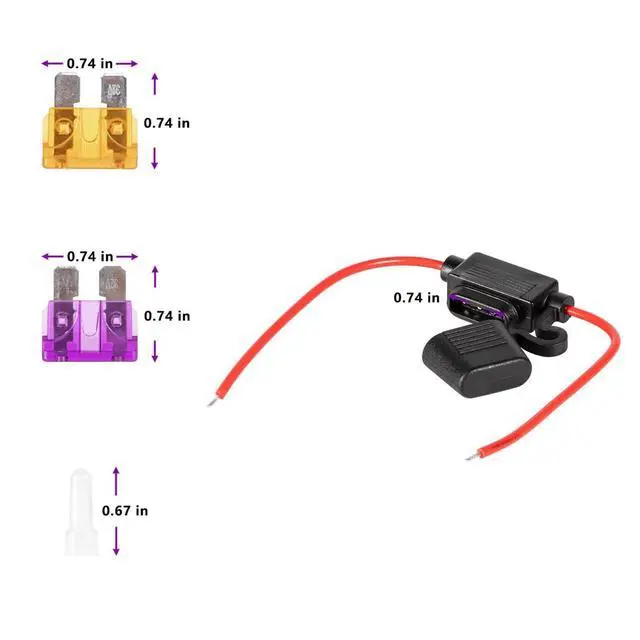 Alt view image 4 of 4 - Replacement for Lowrance HDS/Elite/Hook/Mark Power Only Cable 000-14041-001 (Dont fit Hook2 Models) 3 Foot, 2-Wire