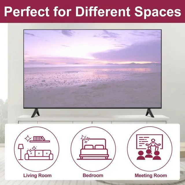 Alt view image 6 of 7 - Replacement TV Stand Legs for Vizio, TV Stand Tabletop for Vizio D32F-J04 D43F-J04, Only for D32F-J04 D43F-J04 Smart TV, Not Universal Legs, with Screws and Instructions
