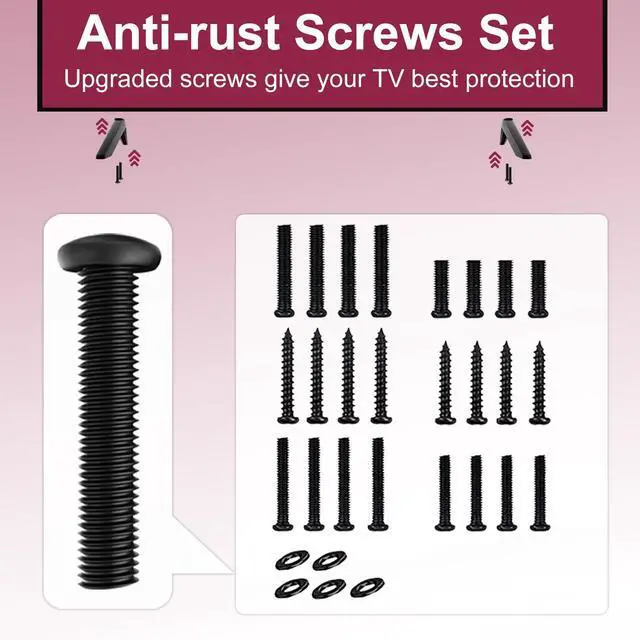 Alt view image 2 of 7 - Replacement TV Stand Legs for Vizio, TV Stand Tabletop for Vizio D32F-J04 D43F-J04, Only for D32F-J04 D43F-J04 Smart TV, Not Universal Legs, with Screws and Instructions