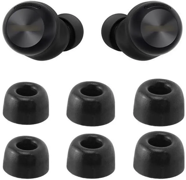 Main image of Replacement Foam Eartips for Technics EAH-AZ100 Wireless Earbuds | Ultimate Comfort, 3 Pairs (S/M/L, Black)