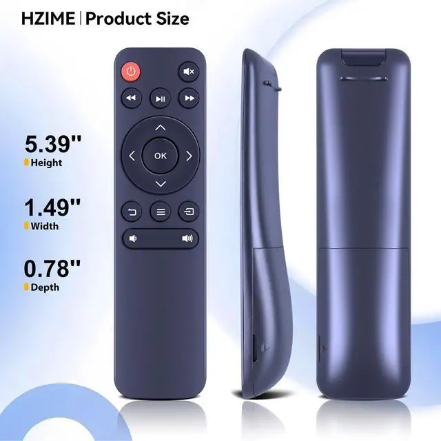 Alt view image 7 of 7 - New Replacement Remote Control for Sainellor AMX100, WISHOLY X3 Projector | for VISSPL V16, PURSHE HI-01, CiBest SO-S, Roconia G3W (White Color)