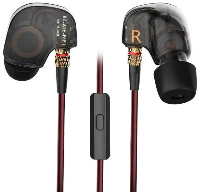 Main image of ATE Hi-Fi IEM Sports Headphones with Copper Driver Ear Hook and Foam Eartips Specially for Music Fans, New Mic Edition