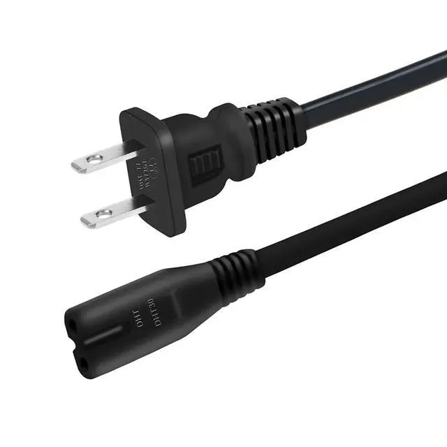 Main image of 2-Prong 6ft UL AC Power Cord Compatible with FEIERDUN FEDVP-LA FEDVP-TLA-BK FEDVP-TLA-BU FEDVP-TLA-WH FEDVP-TLA-R01 Vibration Plate Exercise Machine Cable Charging Cord