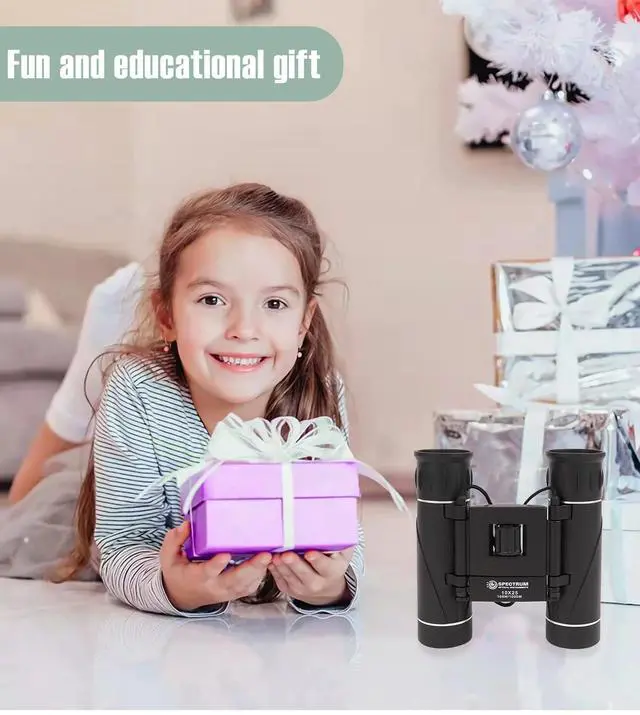 Alt view image 4 of 6 - SpectrumOI Binocular for Kids,10X25 Kid Binoculars, Binoculars for Kids 8-12, Toy Binoculars for Kids 5-7