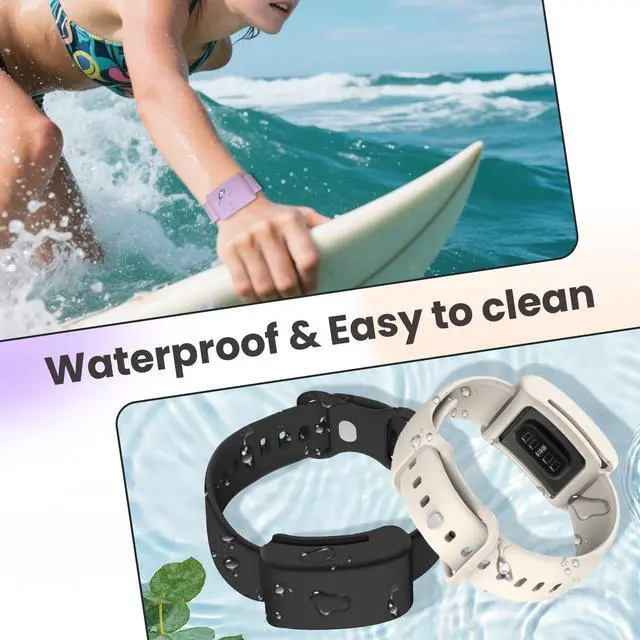 Alt view image 4 of 7 - Silicone-Band for Whoop-4.0/5.0 - Waterproof-Sweatproof Sports Wristband for Whoop4.0/5.0 Peak/One, Adjustable-Straps in 4.9 Inch~8.9 Inch for Swimming/Hiking/Outdoor, Men Women