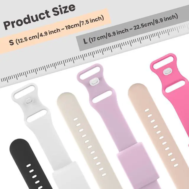 Alt view image 5 of 7 - Silicone-Band for Whoop-4.0/5.0 - Waterproof-Sweatproof Sports Wristband for Whoop4.0/5.0 Peak/One, Adjustable-Straps in 4.9 Inch~8.9 Inch for Swimming/Hiking/Outdoor, Men Women
