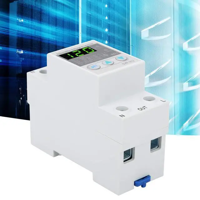 Alt view image 6 of 7 - SVP-912 Voltage Protector Adjustable Under Over Voltage Protection, Protector Current Stabilizer Voltmeter, Smart Circuit Breaker, Voltage Protector Relay (40A)