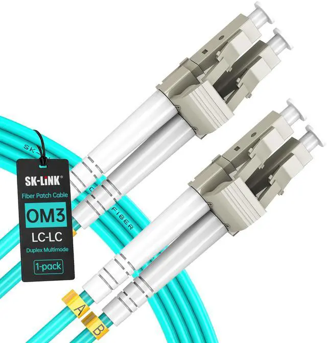 Main image of OM3 LSZH LC to LC Fiber Patch Cable 5m/16.4ft Duplex 50/125um | Multimode Fiber Optic Cable Cord, 10GB 40GB Fiber Jumper for SFP+ Transceiver, Data Center Switch Router