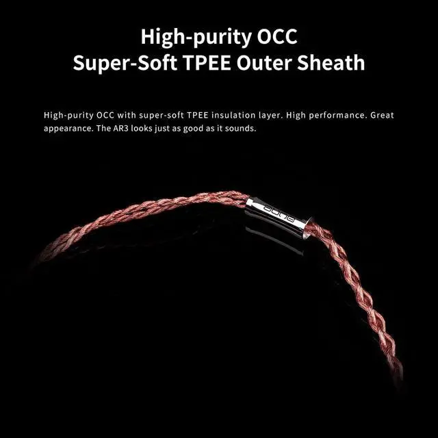 Alt view image 3 of 6 - AR3 4.4mm Balanced Headphone Cable, TRS, 6N OCC, Litz Type2, 56-core