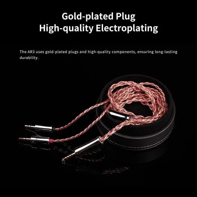 Alt view image 4 of 6 - AR3 4.4mm Balanced Headphone Cable, TRS, 6N OCC, Litz Type2, 56-core