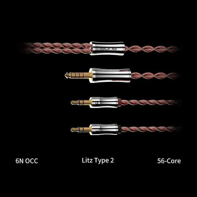 Alt view image 2 of 6 - AR3 4.4mm Balanced Headphone Cable, TRS, 6N OCC, Litz Type2, 56-core
