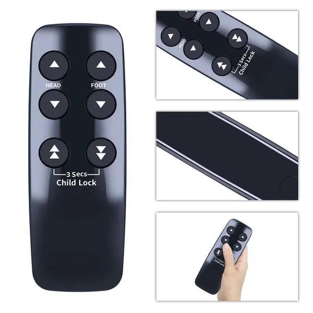 Alt view image 3 of 7 - Remote Control for Serta Motion Slim/Beautyrest/Linak HC12BL0011-02 HC10BL/T-120 Adjustable Bed Base