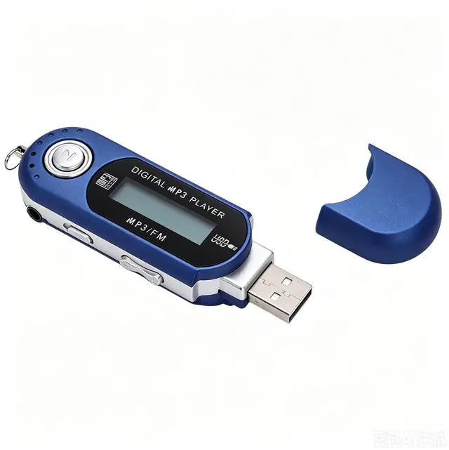 Main image of Retro USB MP3 Player, LCD Display Music Player Supports MP3 WMA Formats with Synchronized Lyrics, USB Port, Card up to 32GB Auto Shutdown, Ideal Gifts for Mate (Blue)