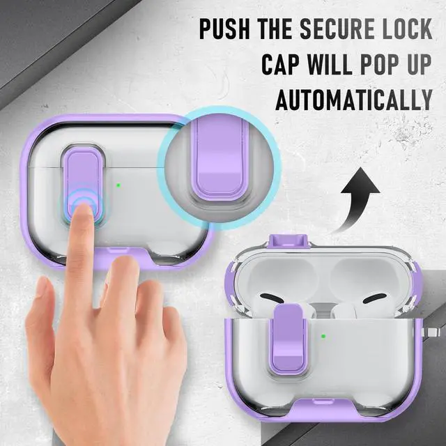 Alt view image 3 of 6 - for AirPods Pro 3 Case (2025) with Phone Stand & Cleaner Kit, Cute Soft Silicone Cover for AirPods Pro 3rd Genera case with Keychain for Women Men with Keychain for Airpod Pro case(2025) Light Purple