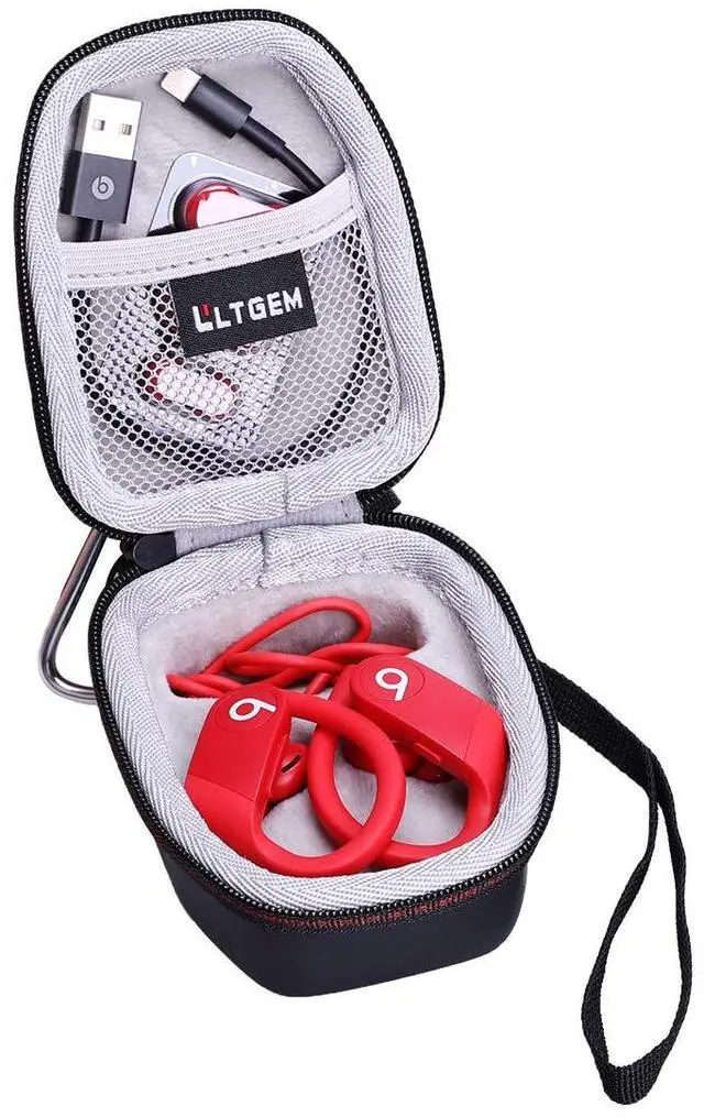 Main image of LTGEM Case Compatible with A Powerbeats3 MRQ92 Earphones, Black | Fits Powerbeats High-Performance MWNV2LL/A Powerbeats3 MRQ92 Earphones/Boean Bluetooth Headphones and Most Sport Earphones