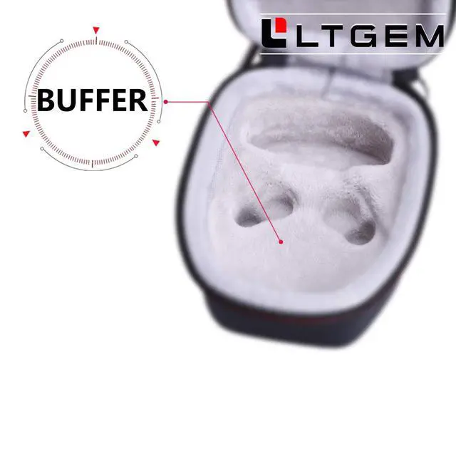 Alt view image 5 of 6 - LTGEM Case Compatible with A Powerbeats3 MRQ92 Earphones, Black | Fits Powerbeats High-Performance MWNV2LL/A Powerbeats3 MRQ92 Earphones/Boean Bluetooth Headphones and Most Sport Earphones
