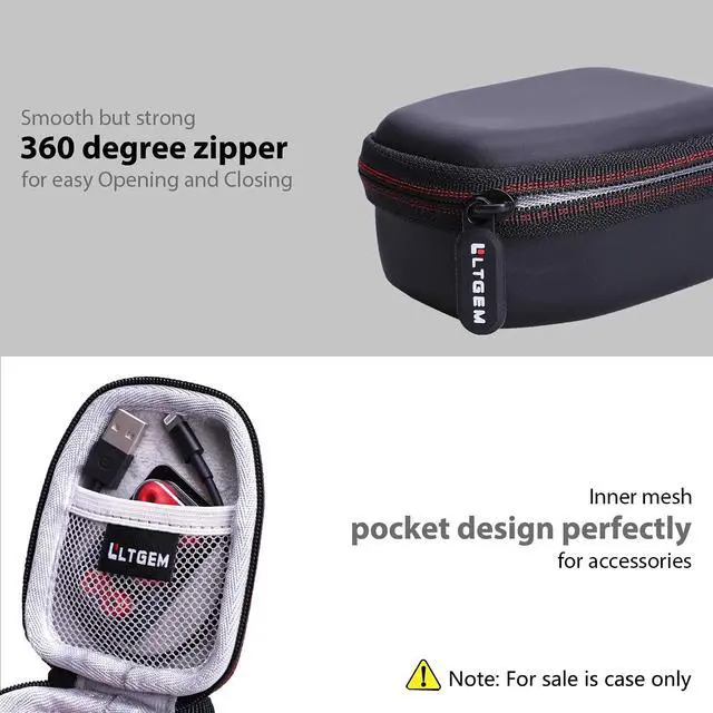 Alt view image 6 of 6 - LTGEM Case Compatible with A Powerbeats3 MRQ92 Earphones, Black | Fits Powerbeats High-Performance MWNV2LL/A Powerbeats3 MRQ92 Earphones/Boean Bluetooth Headphones and Most Sport Earphones