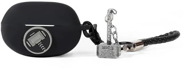 Alt view image 2 of 4 - Case for New Bose Ultra Open Earbuds(2024), Silicone Charging Cute Case Shockproof Protective Cover with Cartoon Doll Anti-Lost Lanyard for Man Woman (Hammer)