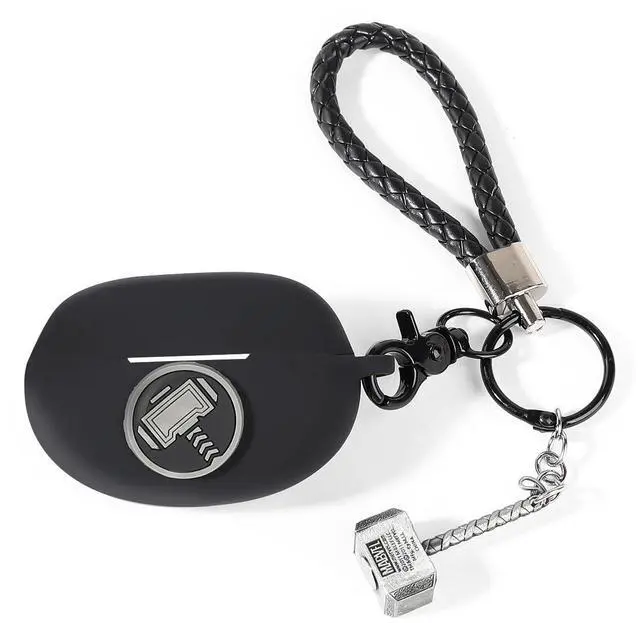 Alt view image 3 of 4 - Case for New Bose Ultra Open Earbuds(2024), Silicone Charging Cute Case Shockproof Protective Cover with Cartoon Doll Anti-Lost Lanyard for Man Woman (Hammer)