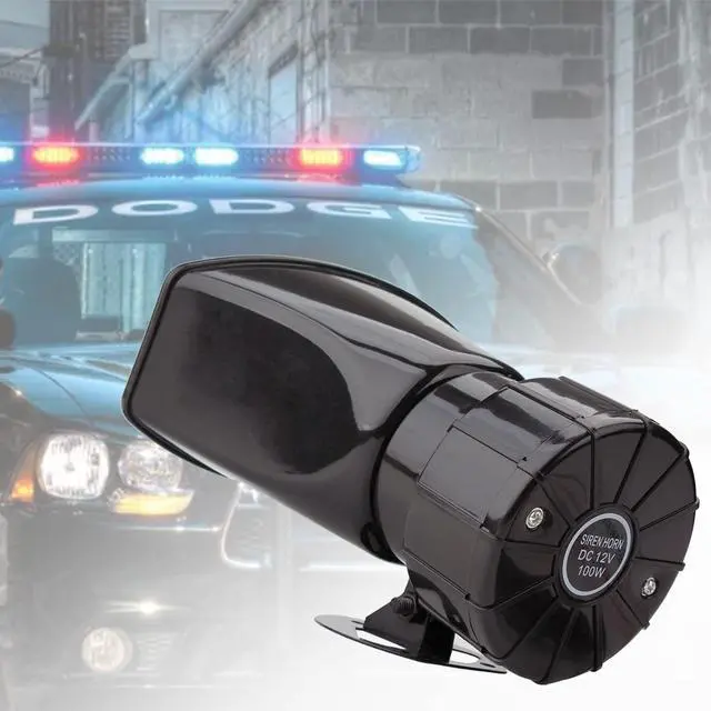 Alt view image 6 of 6 - Horn Siren PA, 7 Tone Police Siren Pa System, 12V 100W Police Alarm | PA mic system, with handheld microphone amplifier