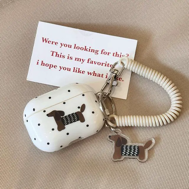 Alt view image 4 of 6 - Headphones Case for Airpods Pro 3, Cute TPU Protective Cover Interesting Dachshund Pattern Styles Compatible with Airpods Pro 3rd Generation for Girls Women (A)