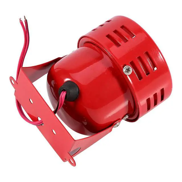 Alt view image 2 of 7 - 12V Electric Air Raid Siren Horn Alarm Loud 110DB Metal Housing Heavy Duty Motor Driven with Mounting Bracket for Car Truck Motorcycle SUV Boat