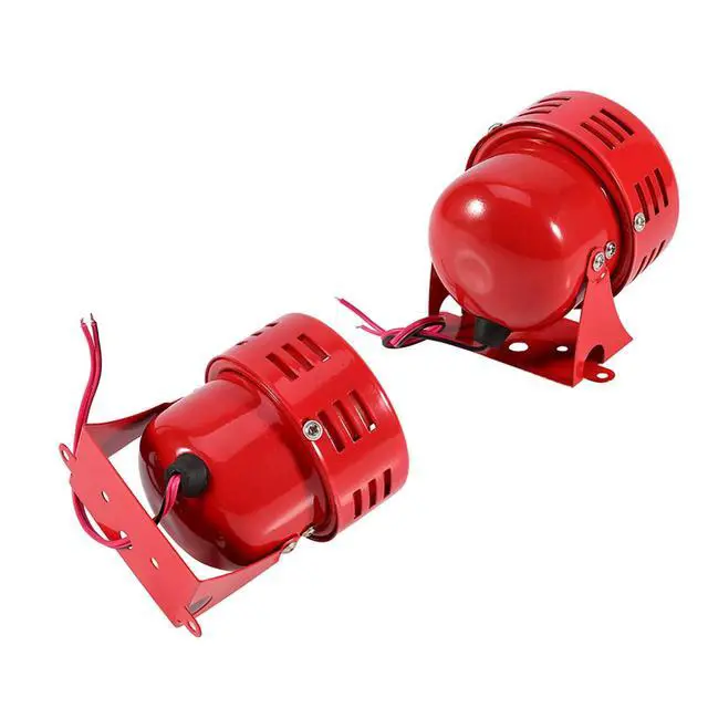 Alt view image 5 of 7 - 12V Electric Air Raid Siren Horn Alarm Loud 110DB Metal Housing Heavy Duty Motor Driven with Mounting Bracket for Car Truck Motorcycle SUV Boat