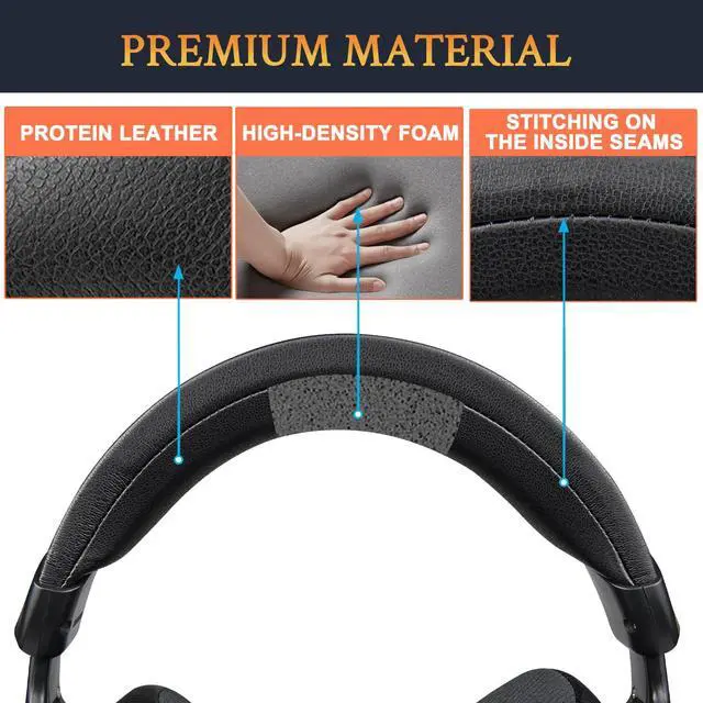 Alt view image 3 of 5 - Headband for Sony MDR-V600/Z600/V900/V900HD/7509HD Headphones, Replacement Headstrap Pad Repair Part - Black